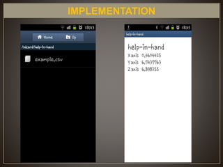 Human Activity Recognition in Android | PPTX