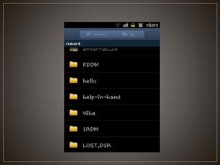 Human Activity Recognition in Android | PPTX