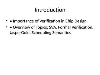 Here's a comparison table between Simulation-Based Verification and ...