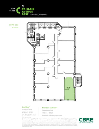 60
                                       ST. CLAIR
A V A I L A B I L I T Y | R E TA I L
                                       AVENUE
SUITE 101 | 1,208 SF                   EAST
 