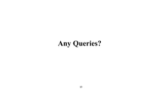 Any Queries?
13
 