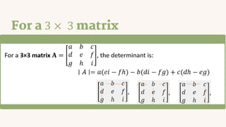 Comprehensive Guide to Determinants in Matrices: Calculation and ...