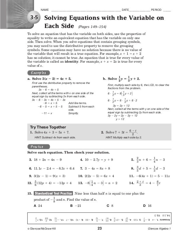 Practice and homework lesson 1 12 grouping symbols answers image
