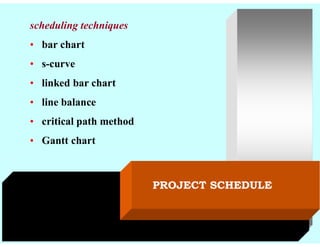 Comprehensive Project Scheduling Techniques and Time Management | PDF
