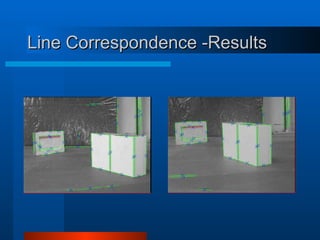 Line Correspondence -Results
Line Correspondence -Results
 