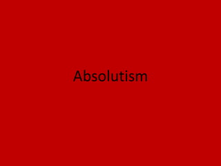 Absolutism