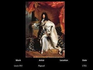WorkArtistLocationDateLouis XIVRigaud1701 