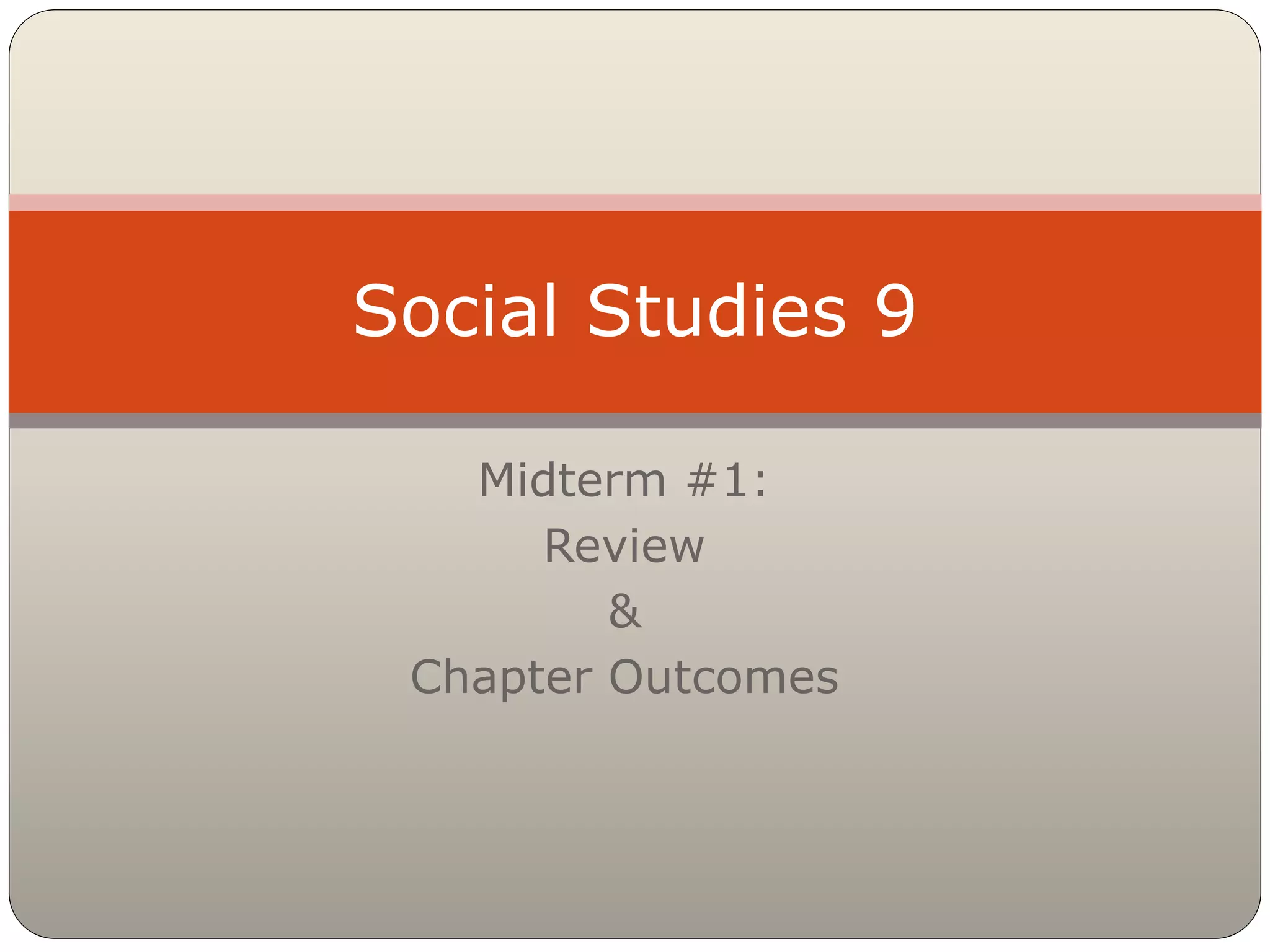 Midterm #1 review | PPT