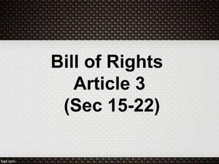 Bill of Rights Part II | PPT