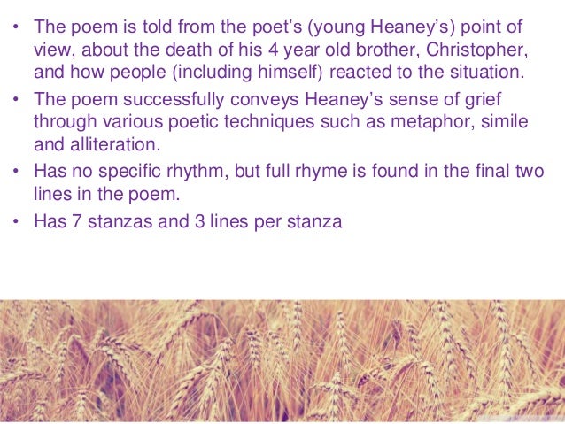 midterm break commentary Download this annotation here: annotation prompts for seamus heaney's. midterm break commentary Download this annotation here: annotation prompts for seamus heaney's.