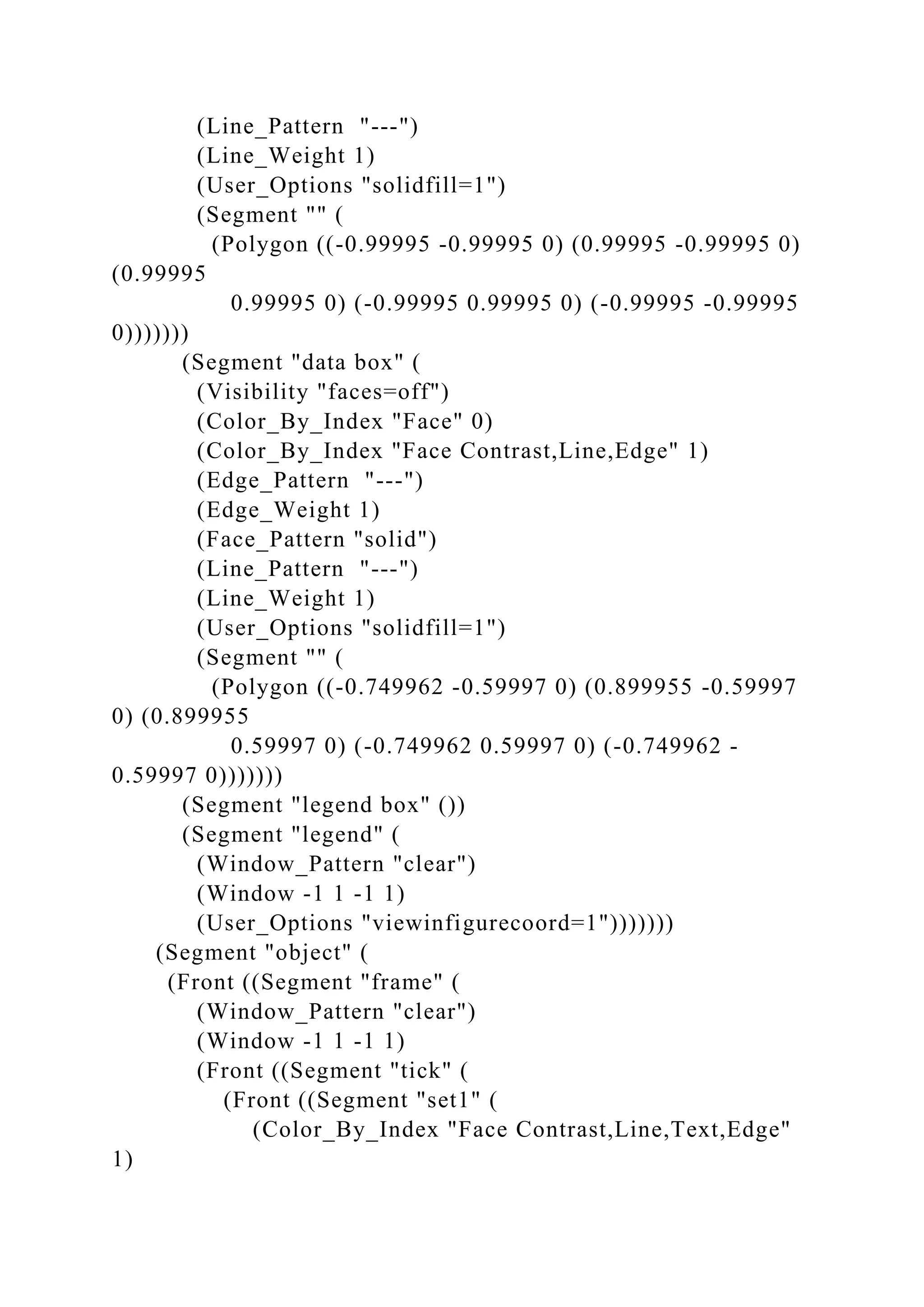 (Line_Pattern "---")
(Line_Weight 1)
(User_Options "solidfill=1")
(Segment "" (
(Polygon ((-0.99995 -0.99995 0) (0.99995 -0.99995 0)
(0.99995
0.99995 0) (-0.99995 0.99995 0) (-0.99995 -0.99995
0)))))))
(Segment "data box" (
(Visibility "faces=off")
(Color_By_Index "Face" 0)
(Color_By_Index "Face Contrast,Line,Edge" 1)
(Edge_Pattern "---")
(Edge_Weight 1)
(Face_Pattern "solid")
(Line_Pattern "---")
(Line_Weight 1)
(User_Options "solidfill=1")
(Segment "" (
(Polygon ((-0.749962 -0.59997 0) (0.899955 -0.59997
0) (0.899955
0.59997 0) (-0.749962 0.59997 0) (-0.749962 -
0.59997 0)))))))
(Segment "legend box" ())
(Segment "legend" (
(Window_Pattern "clear")
(Window -1 1 -1 1)
(User_Options "viewinfigurecoord=1")))))))
(Segment "object" (
(Front ((Segment "frame" (
(Window_Pattern "clear")
(Window -1 1 -1 1)
(Front ((Segment "tick" (
(Front ((Segment "set1" (
(Color_By_Index "Face Contrast,Line,Text,Edge"
1)
 