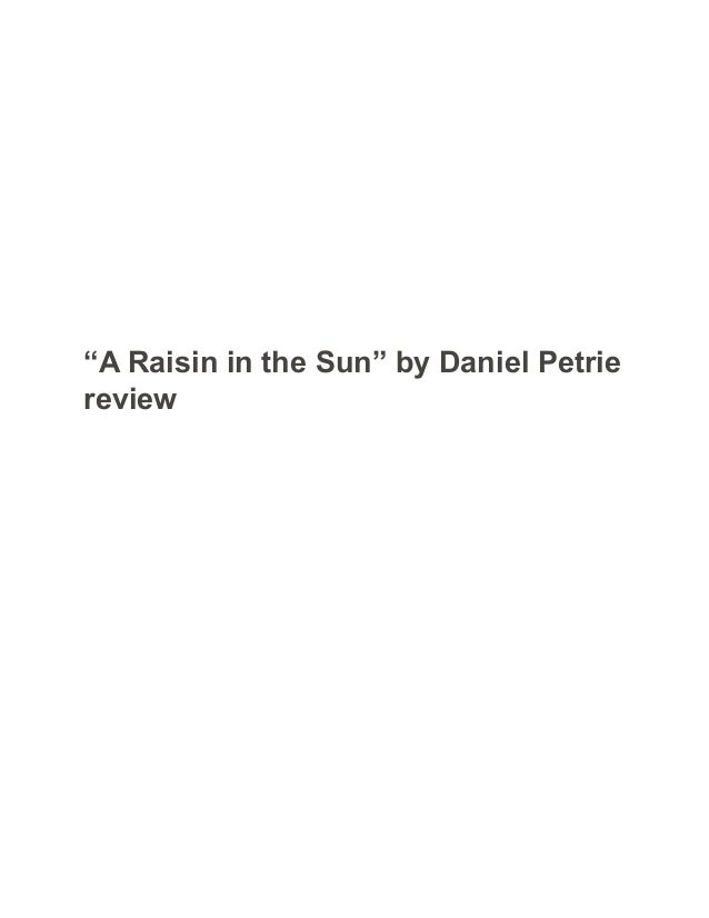 a raisin in the sun research paper
