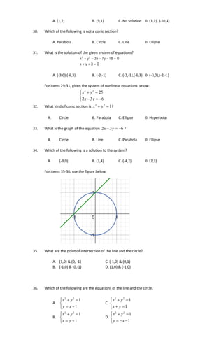 Midterm pre calculus | PDF