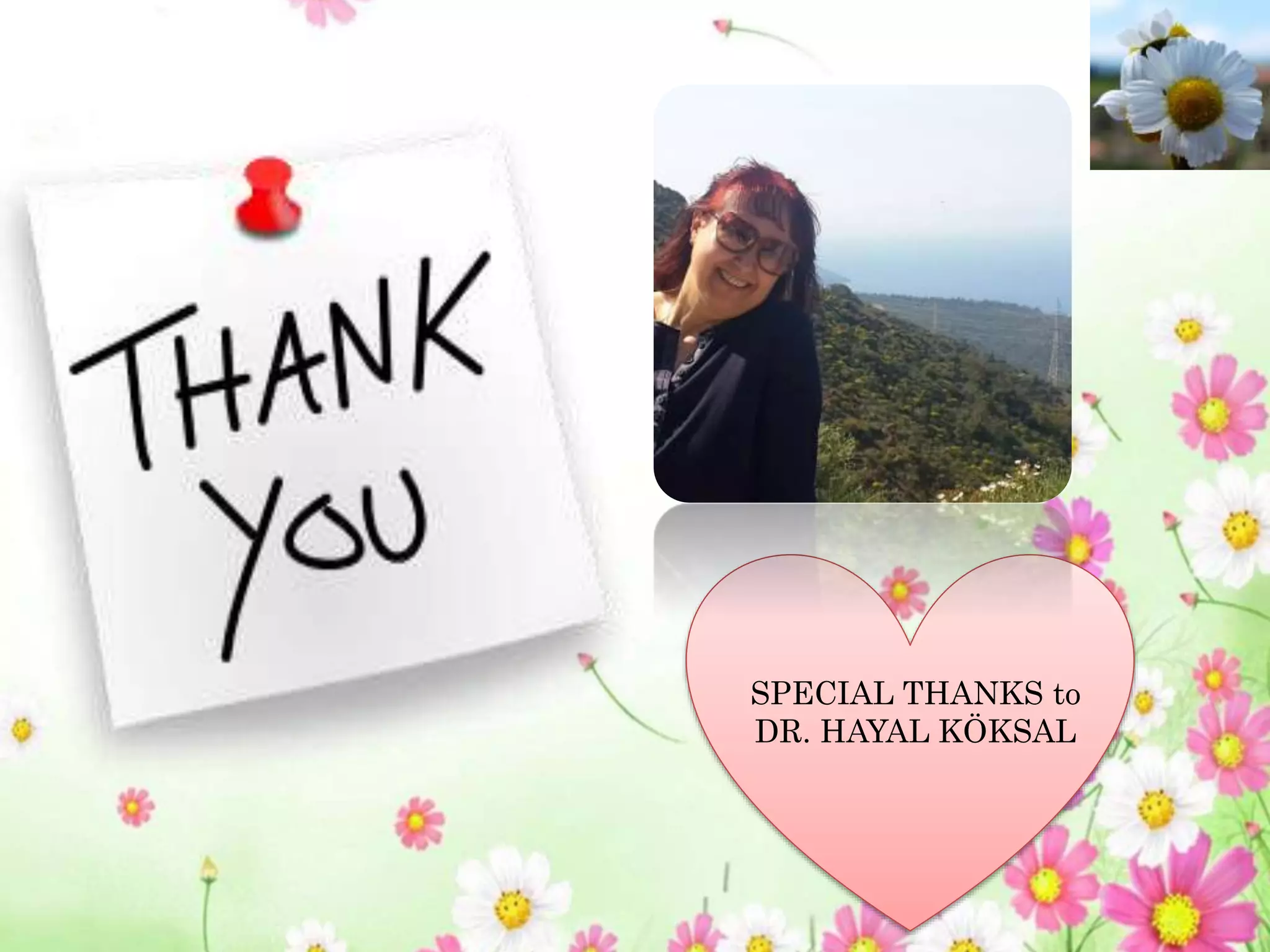SPECIAL THANKS to
DR. HAYAL KÖKSAL
 