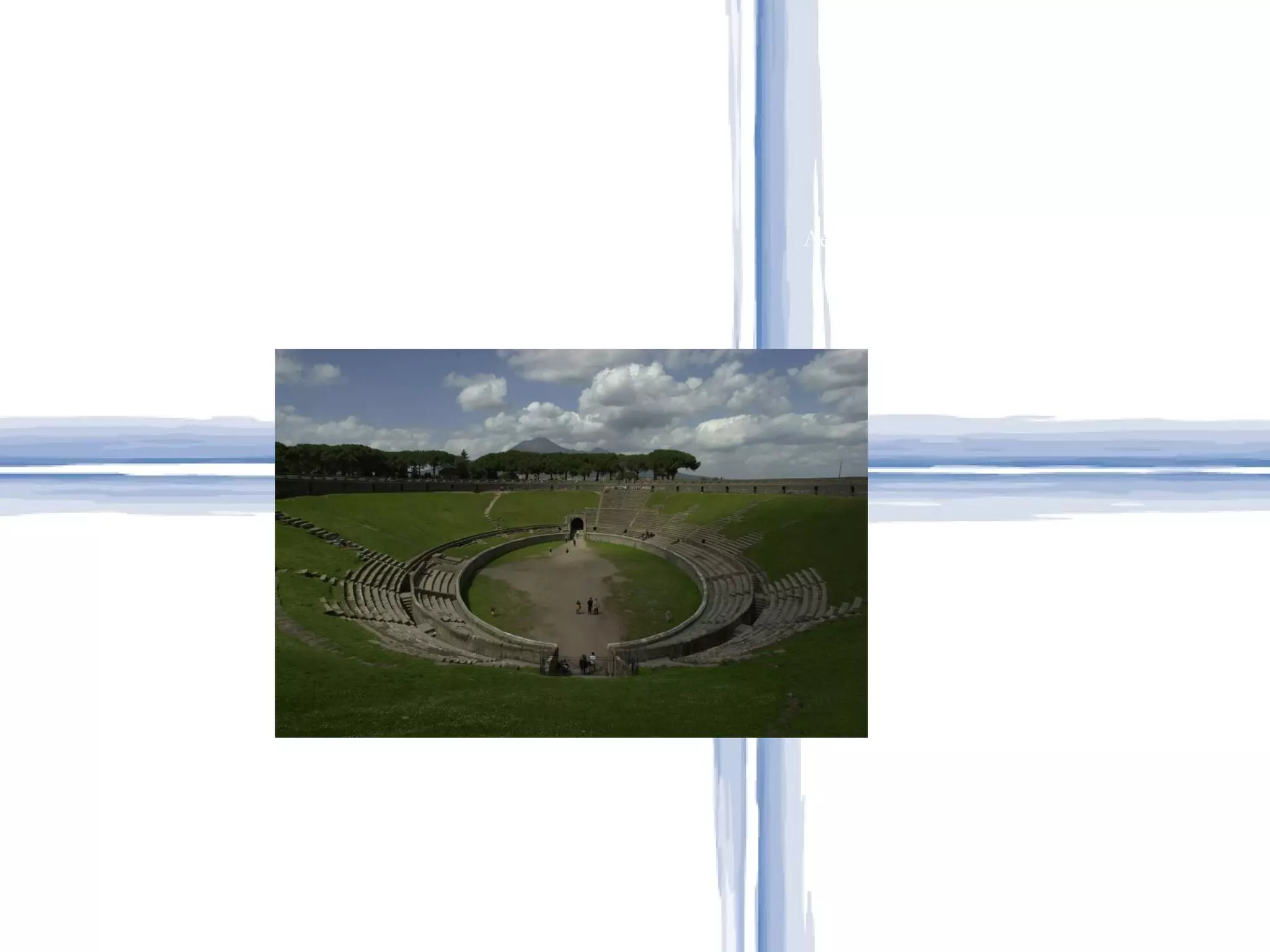 Aerial view of the amphitheater, ca. 70 BCE 