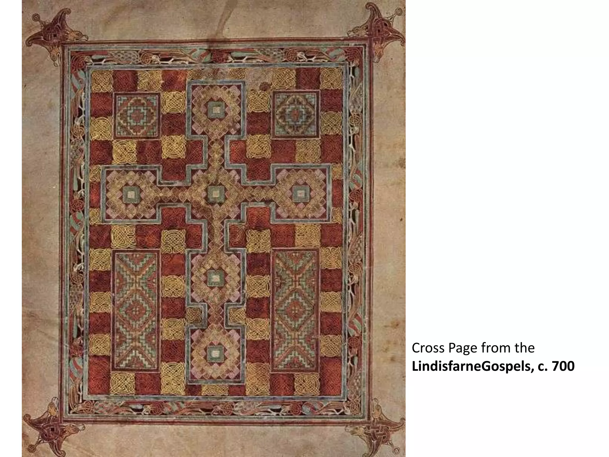 Cross Page from the LindisfarneGospels, c. 700