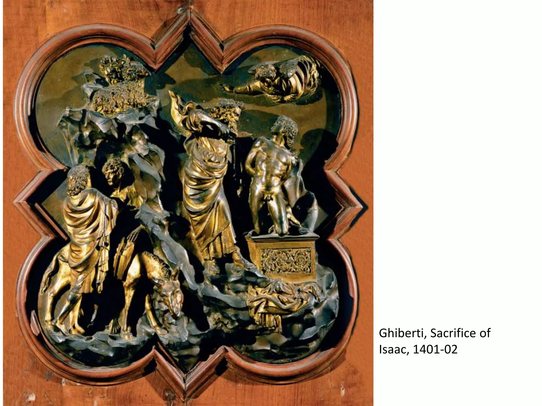 Ghiberti, Sacrifice of Isaac, 1401-02