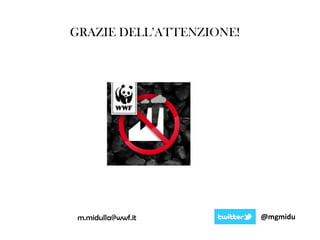 GRAZIE DELL’ATTENZIONE!
m.midulla@wwf.it @mgmidu
 