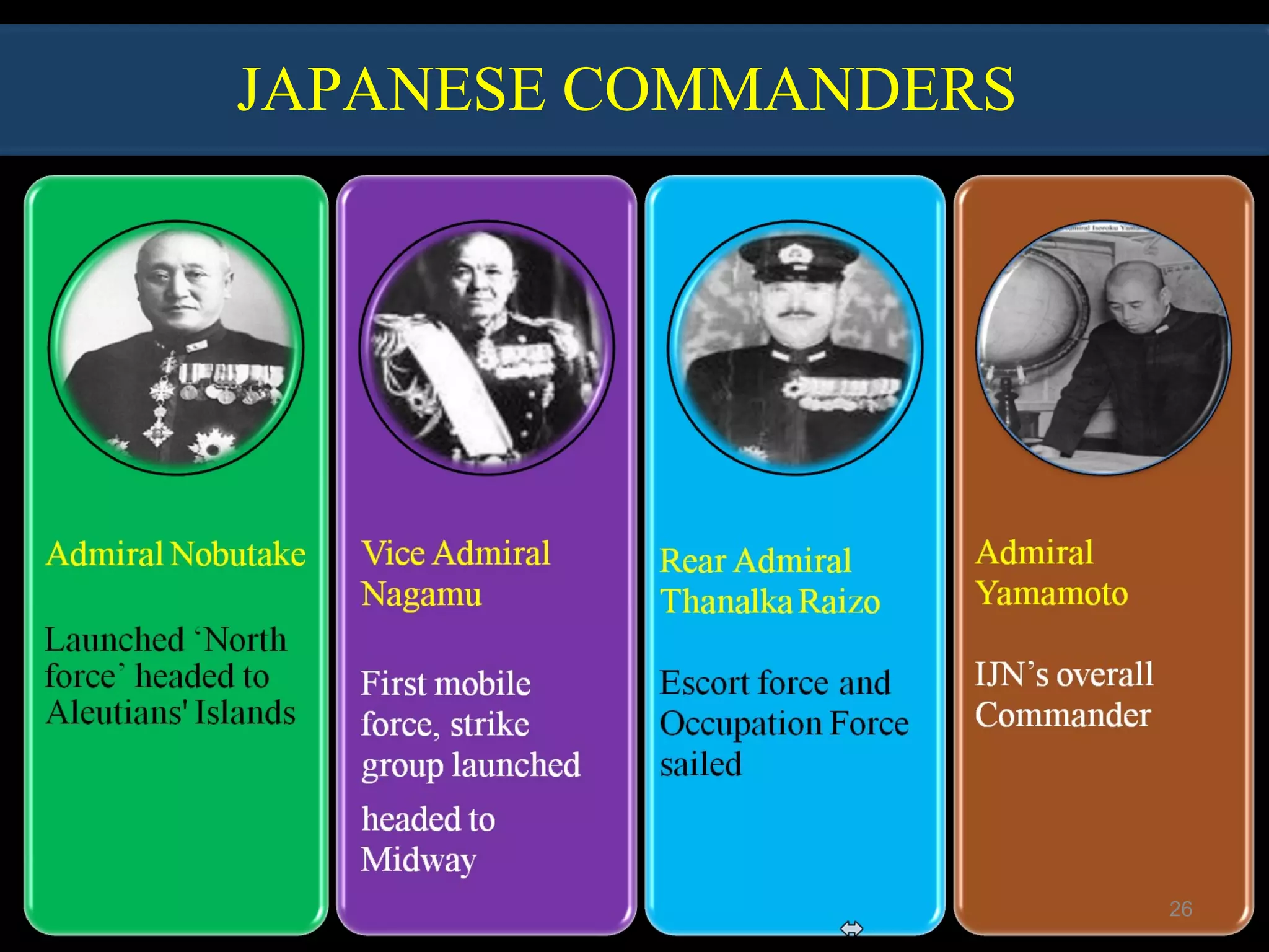 JAPANESE COMMANDERS
26
 