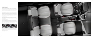 8
capabilityrefined.
Every inch of Terrain’s spacious interior reflects a high level of craftsmanship
and thoughtful execution. It’s finished in fine premium materials and
complemented by well-placed, conveniently illuminated controls. In devoting
attention to the smallest of details, Terrain provides a stylish, structured,
pleasing environment for everyone.
S t y l ish , C o m f o r ta b l e C a b in
I nvi t ing I n t e r i o r
Terrain’s interior reflects GMC’s signature attention to detail. Careful organiza-
tion and premium materials give Terrain a structured, integrated look and feel.
Red ambient lighting is used on the cupholders and around the center stack
to provide an inviting, warm glow throughout the cabin and add convenience
while traveling at night. Contrasting red stitching helps define the contours of
Terrain’s highly bolstered seats and complements the interior lighting.
S upp o r t iv e S e at ing
Terrain’s seats are shaped and bolstered for additional comfort and support.
They’re carefully stitched to create a high-end, contemporary look that stands
up to wear over time.
C o l d - W e at h e r C o m f o r t
Terrain has available heated front seats to warm you up when cold weather
sets in. The seats offer three settings, giving front-row occupants the ability
to dial in the appropriate level of heat to match their personal comfort level.
They’re available with cloth on SLE-2 models and standard on SLT-1 and
SLT-2 models with perforated leather-appointed seating surfaces.
A P l a c e f o r Ev e r y t hing
Terrain makes intelligent use of interior space to help keep you organized.
It offers numerous spaces to store your belongings, including a center con-
sole large enough to store a laptop, an oversized glove box, closed storage
in the instrument panel, a compartment under the center armrest and
two-tier storage in the doors.
terrain slt-2 interior in light titanium shown with available equipment
 