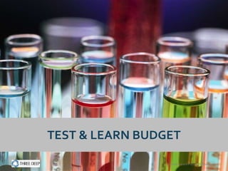 TEST & LEARN BUDGET

                 Confidential and Proprietary Information
 