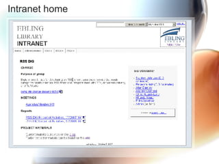 Intranet home 