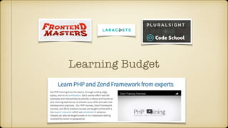Learning Budget
 