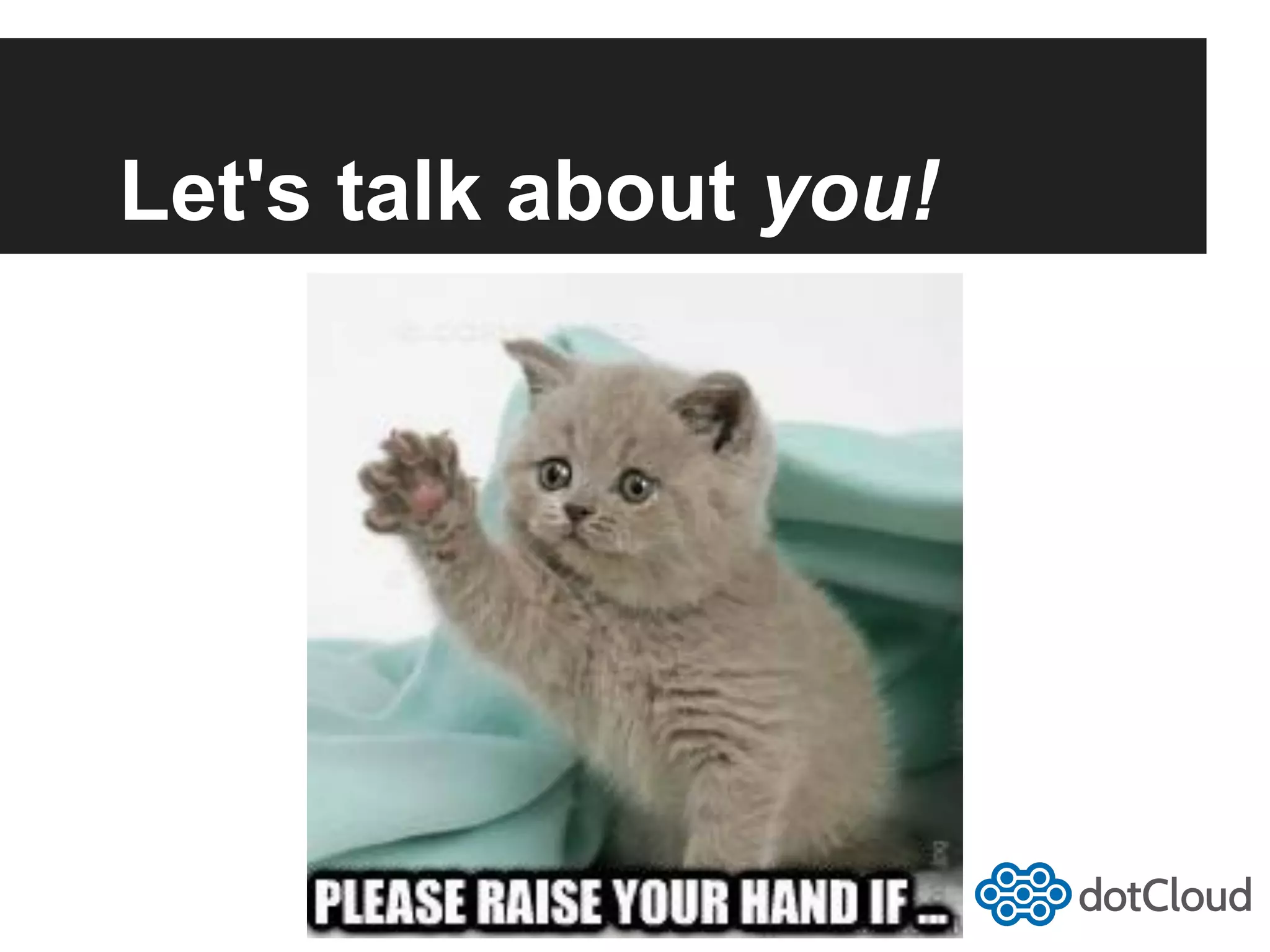 Let's talk about you! 