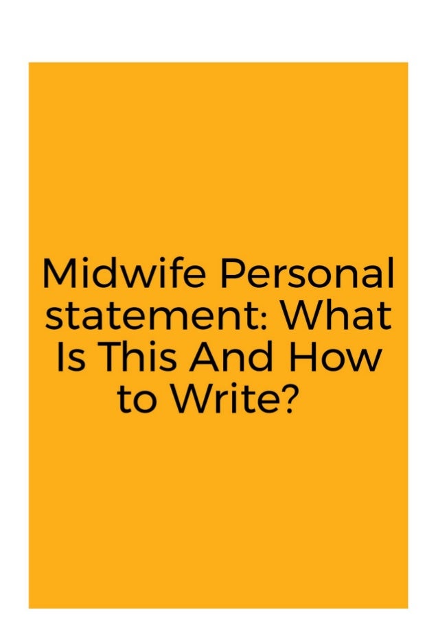 good midwifery personal statements