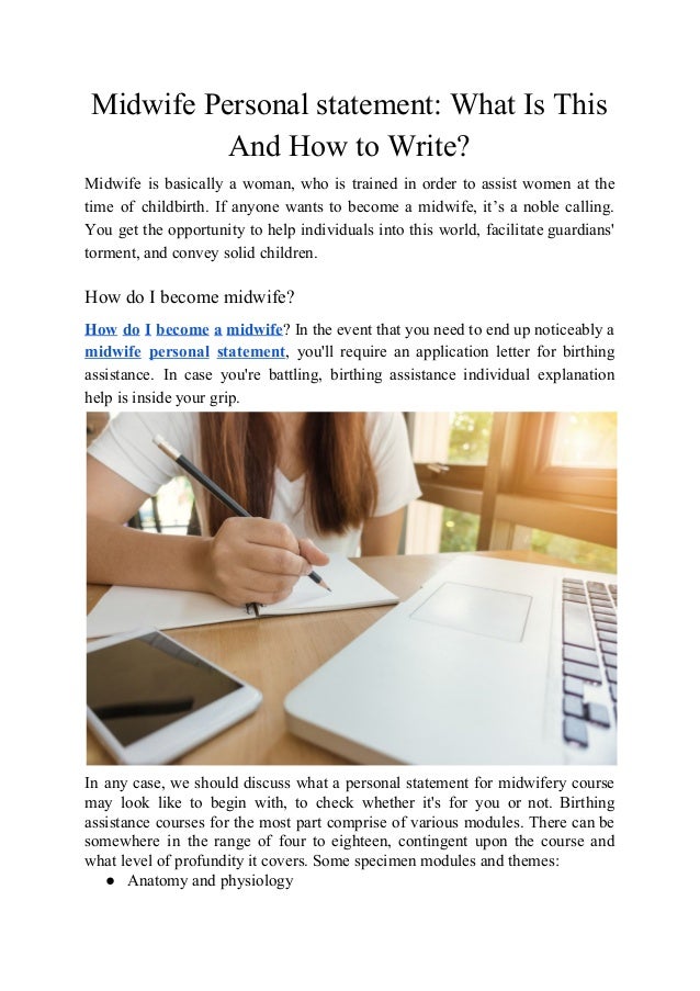 how to write a personal statement for university midwifery