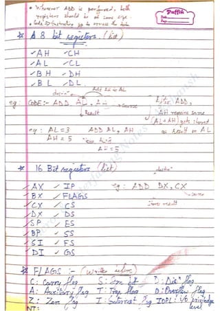 Interfacing Notes Microprocessor and Interfacing Notes | PDF