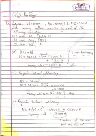 Microprocessor and Interfacing Notes | PDF