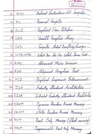 Microprocessor and Interfacing Notes | PDF