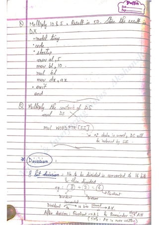 Microprocessor and Interfacing Notes | PDF