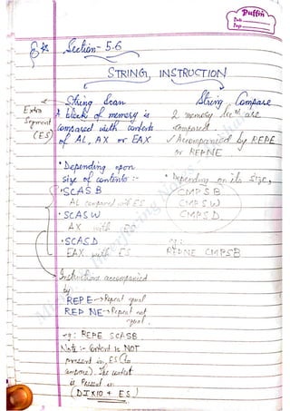 Microprocessor and Interfacing Notes | PDF