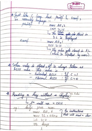 Interfacing Notes Microprocessor and Interfacing Notes | PDF