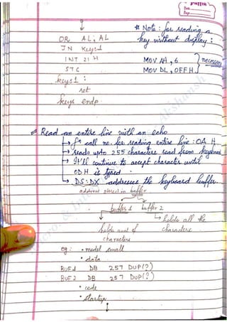 Interfacing Notes Microprocessor and Interfacing Notes | PDF
