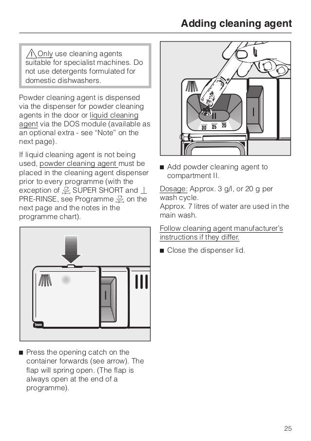 Miele dishwasher g7856