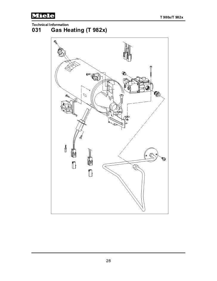 Miele Gas Dryer T9820 Service Manual