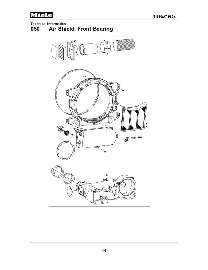 Miele Gas Dryer T9820 Service Manual