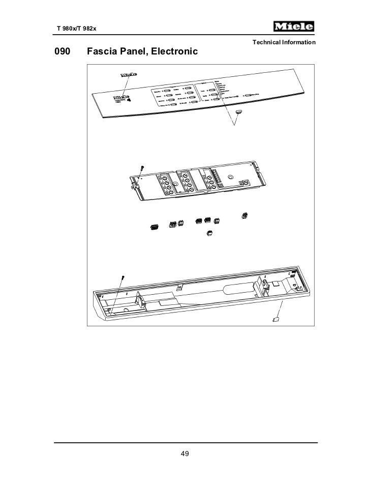 Miele W800 Service Manual