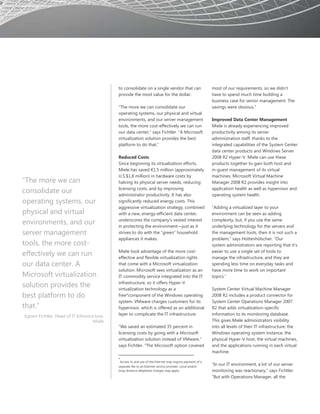 Hyper-V improves appliance manufacturer’s productivity