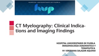 Advanced Diagnostic Imaging of Spinal Pathologies Using CT Myelography ...