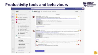 Productivity tools and behaviours
10
 