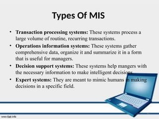 mies that means management information system | PPTX
