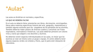 Mi escuela ideal | PPTX