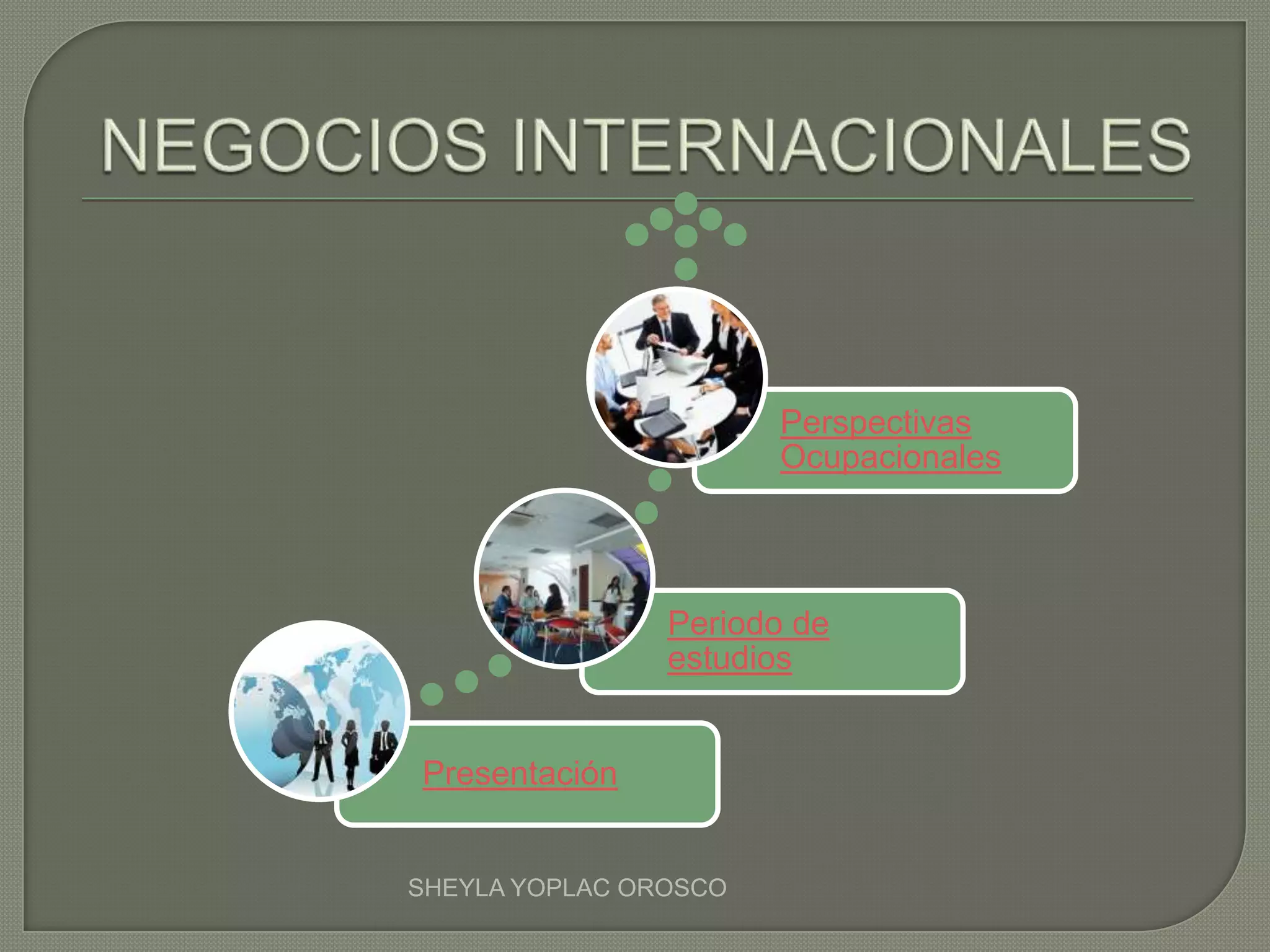 Presentación
Periodo de
estudios
Perspectivas
Ocupacionales
SHEYLA YOPLAC OROSCO