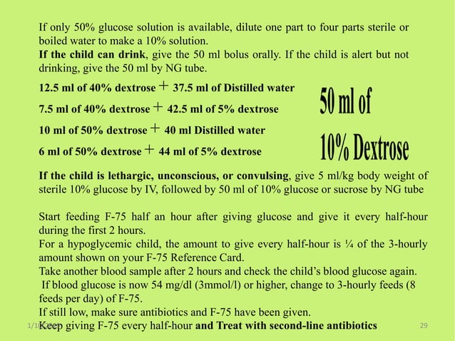 Sam Medication Level Management Guidelines of Severe Acute Malnutrition SAM in Pediatrics ...