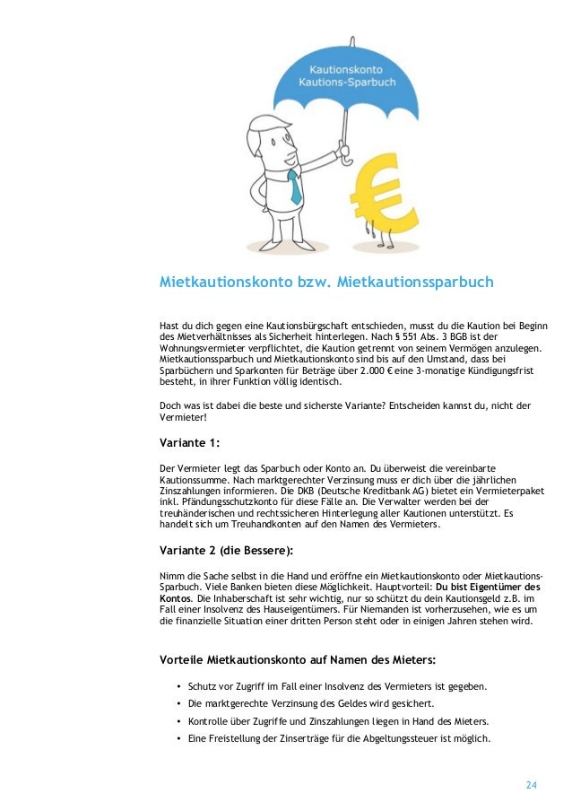 Mietkautionsburgschaft Ratgeber