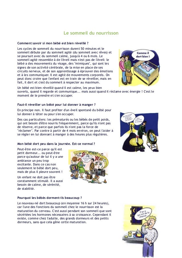 Mieux Comprendre Le Sommeil Du Nourrisson